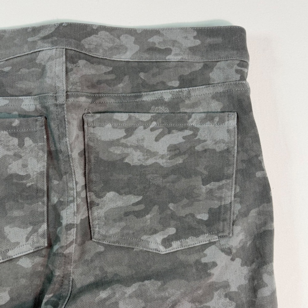 Spanx Womens Gray Camo Jean-ish Ankle Leggings High Waist Pull On 20018R Large - Picture 7 of 15